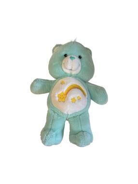 Care Bears Wish a Lot Bear Plush Blue Shooting Stars Stuffed Animal 2002 No Tag